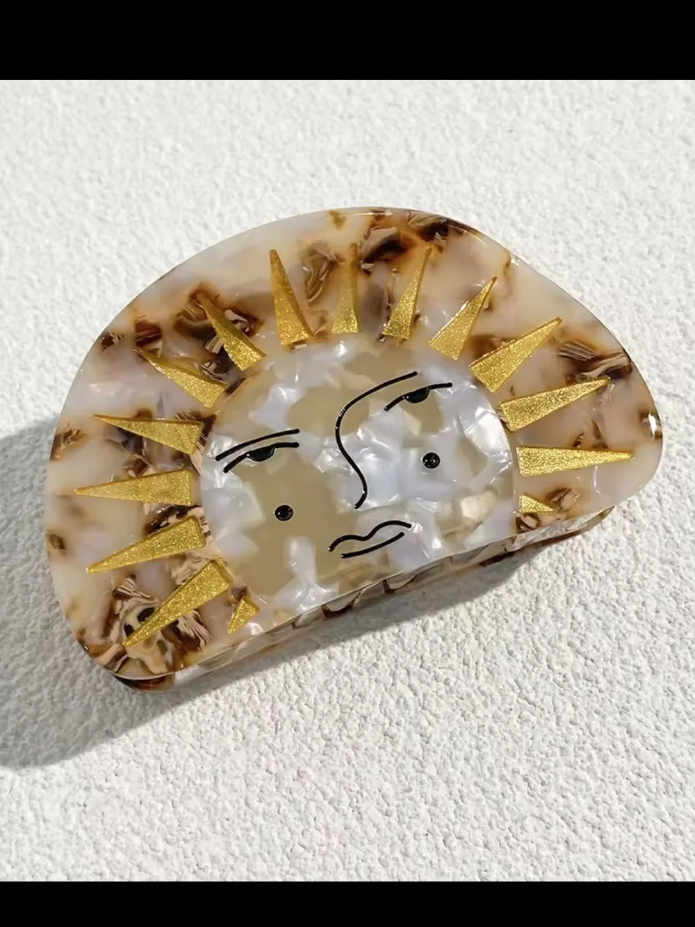 Celestial Sunburst Hair Clip